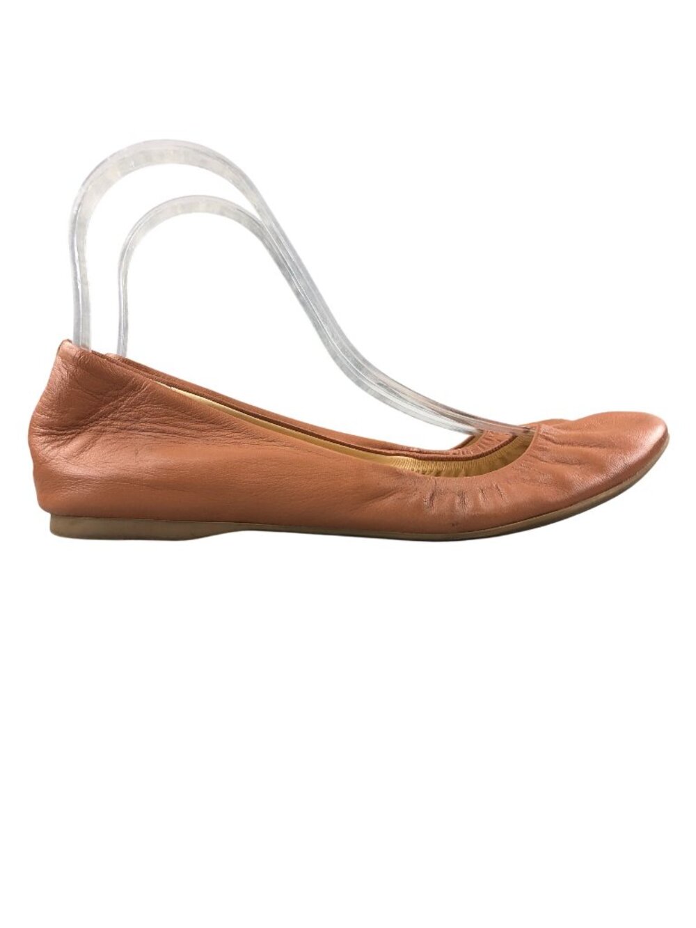 J.Crew Women's Size 7 Cece Burnt Sienna Brown Leather Ballet Flats ITALY FAIR